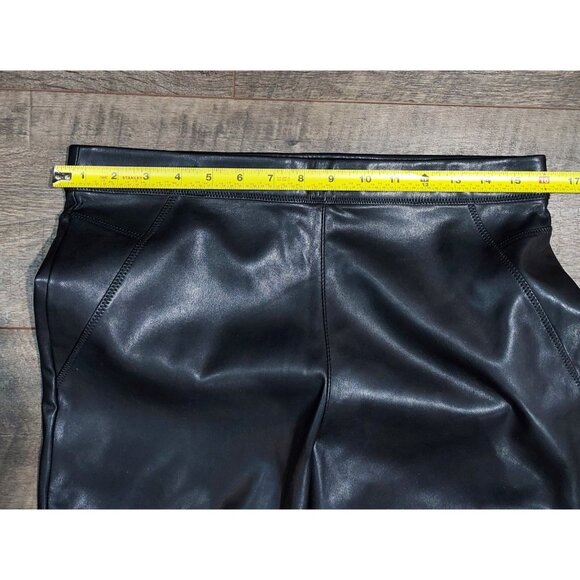 Free People Pull On Flux Leather Black Pants Size 29 Biker Skinny - Picture 3 of 13